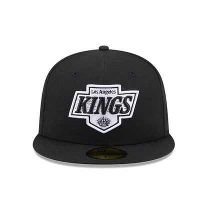 Pictured is this NHL Evergreen LA Kings 59FIFTY Fitted cap in black. 3