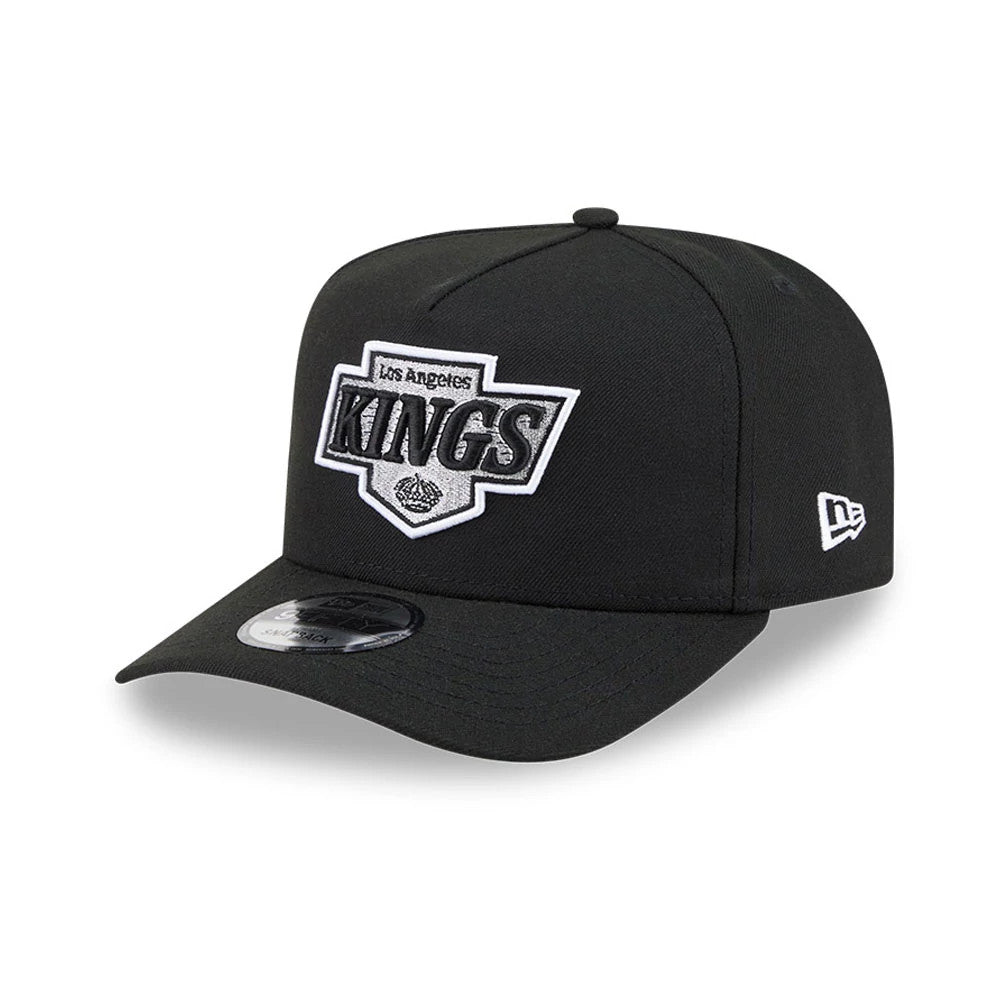Pictured is this NHL Evergreen LA Kings 9FIFTY A-Frame Snapback cap in black. 4