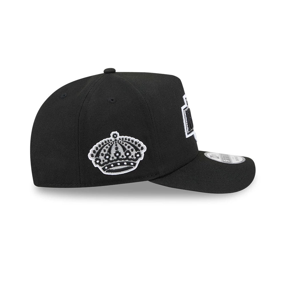 Pictured is this NHL Evergreen LA Kings 9FIFTY A-Frame Snapback cap in black. 5