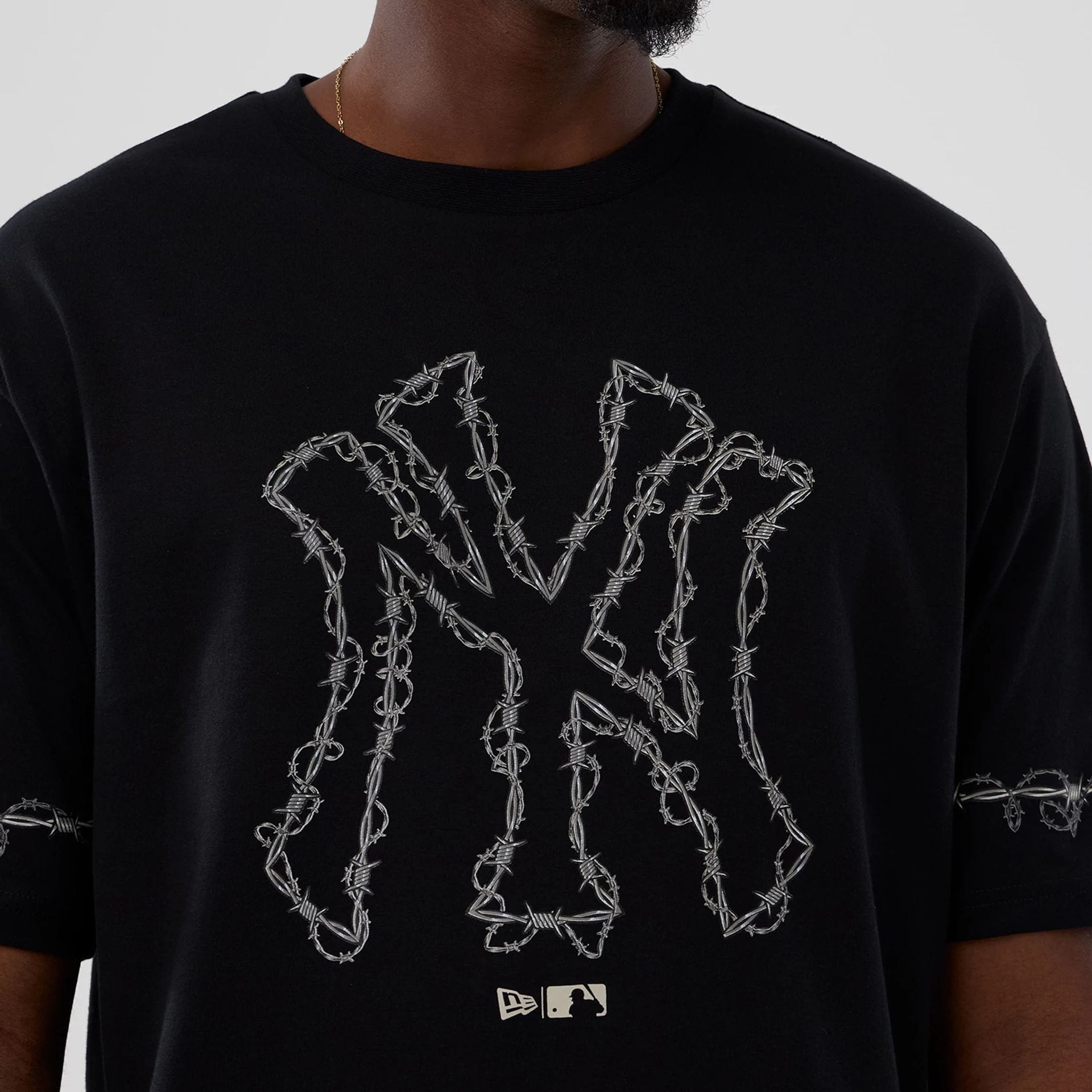 MLB Halloween New York Yankees Black Oversized T-Shirt | NEC EU