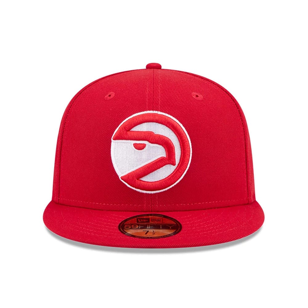 Pictured is this NBA Hardwood Classic Atlanta Hawks 59FIFTY Fitted cap in red. 3