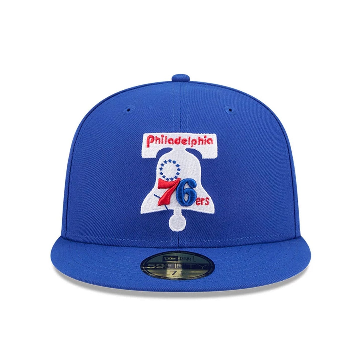 Pictured is this NBA Hardwood Classic Philadelphia 76ers 59FIFTY Fitted cap in blue. 3