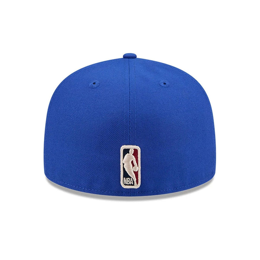 Pictured is this NBA Hardwood Classic New York Knicks 59FIFTY Fitted cap in blue. 7