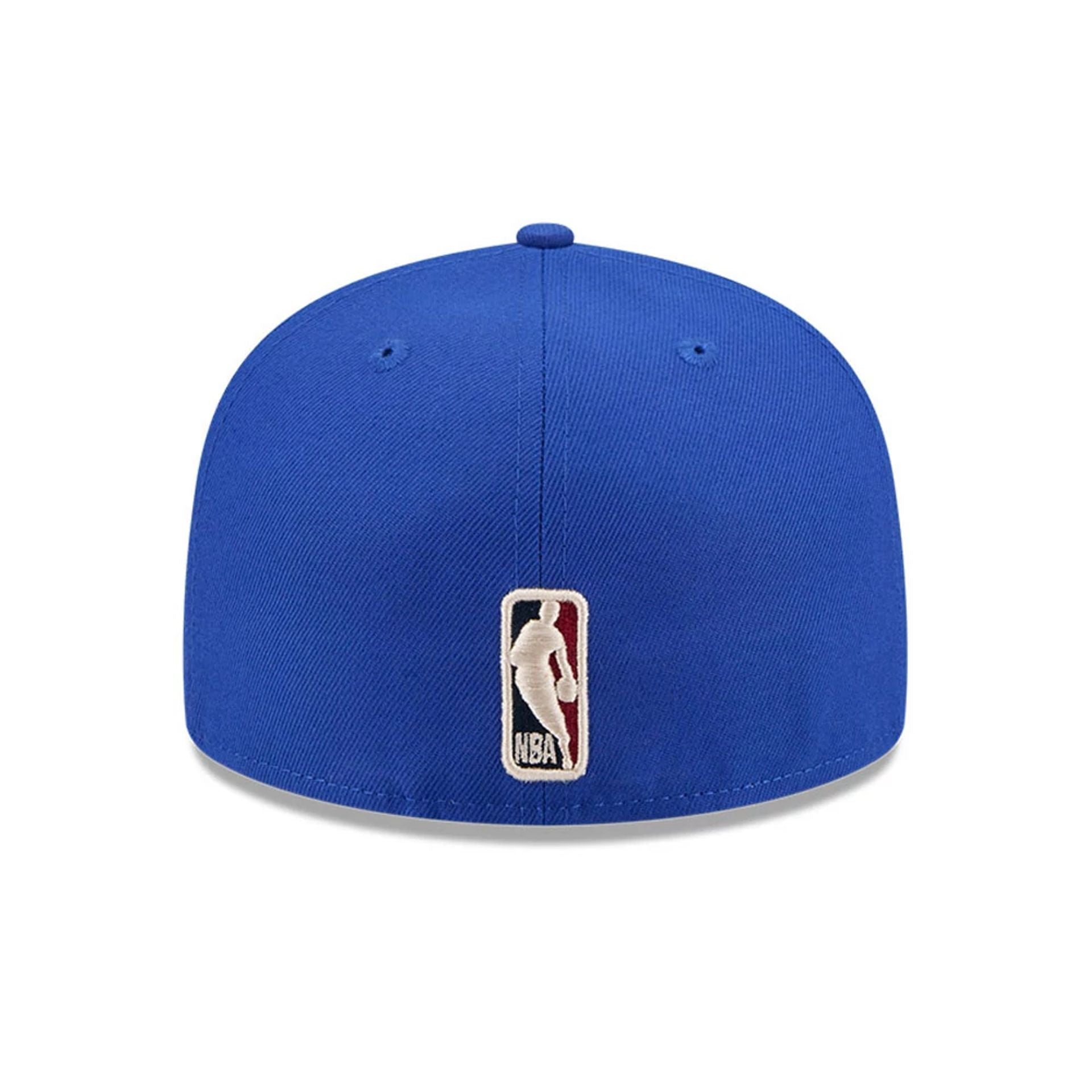 Pictured is this NBA Hardwood Classic Detroit Pistons 59FIFTY Fitted cap in blue. 7