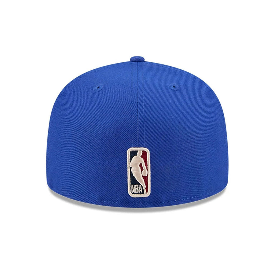 Pictured is this NBA Hardwood Classic Golden State Warriors 59FIFTY Fitted cap in blue. 7