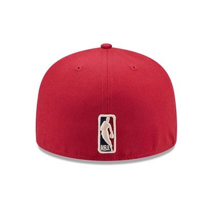 Pictured is this NBA Hardwood Classic Denver Nuggets 59FIFTY Fitted cap in dark red. 7