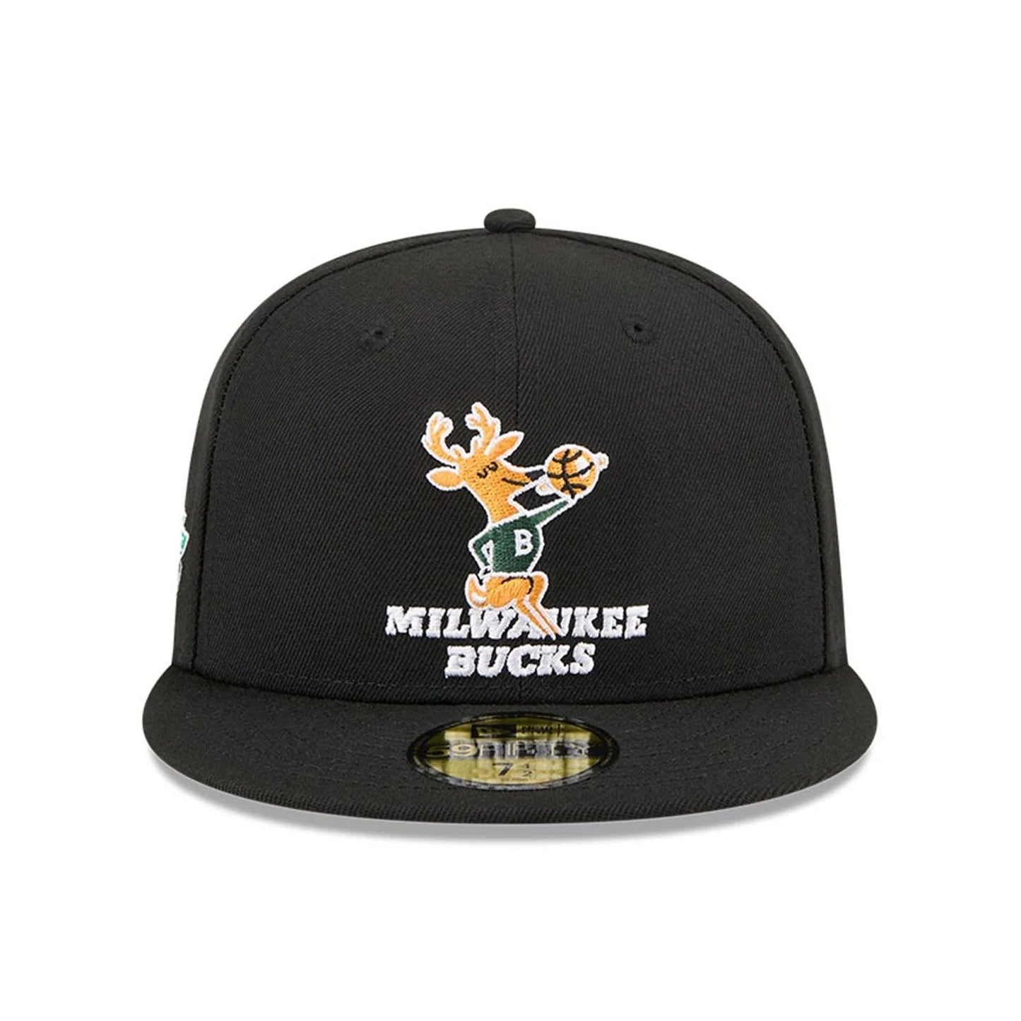 Pictured is this NBA Hardwood Classic Milwaukee Bucks 59FIFTY Fitted cap in black. 3