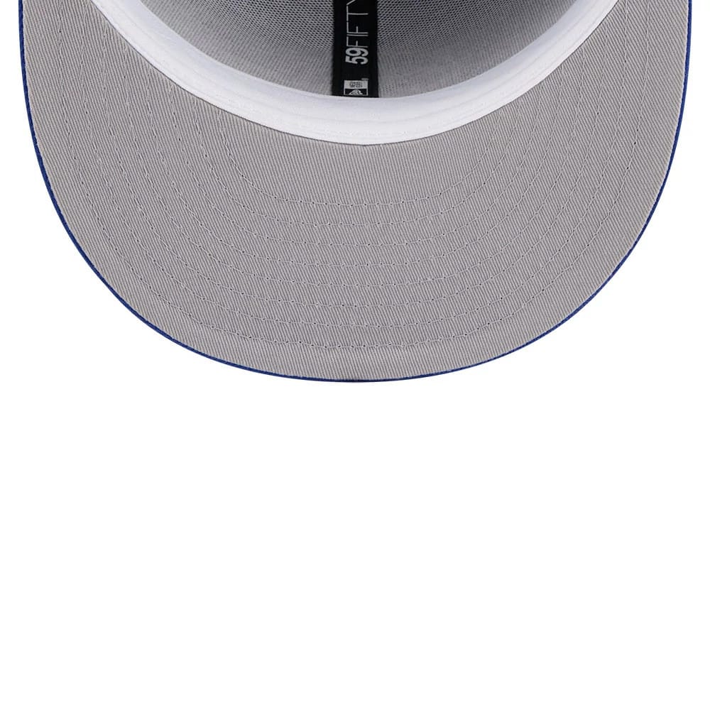Pictured is this NBA Hardwood Classic Minnesota Timberwolves 59FIFTY Fitted cap in blue. 2