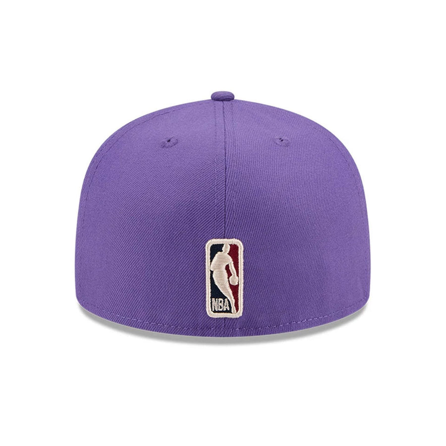 Pictured is this NBA Hardwood Classic LA Lakers 59FIFTY Fitted cap in purple. 5