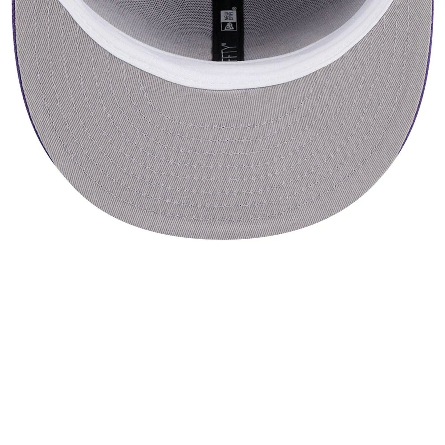 Pictured is this NBA Hardwood Classic LA Lakers 59FIFTY Fitted cap in purple. 2