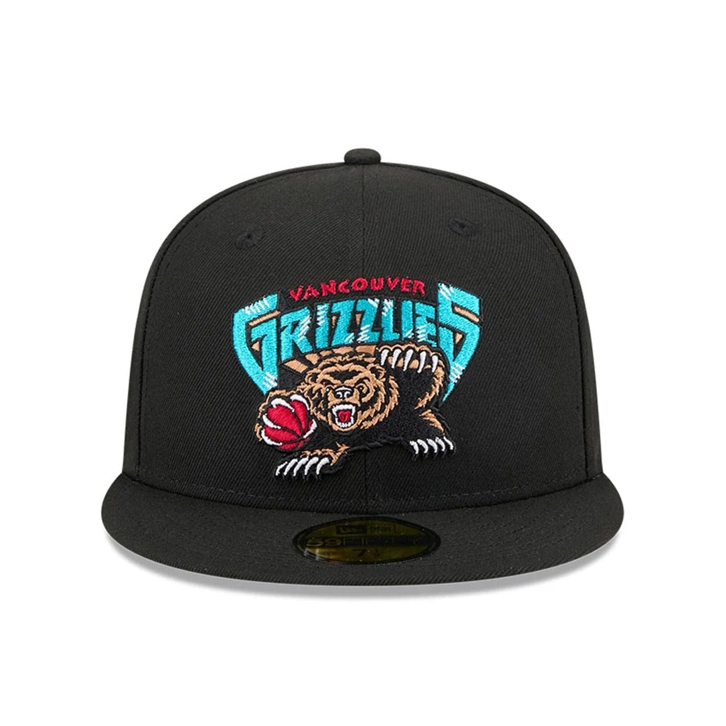 Pictured is this NBA Hardwood Classic Vancouver Grizzlies 59FIFTY Fitted cap in black. 3