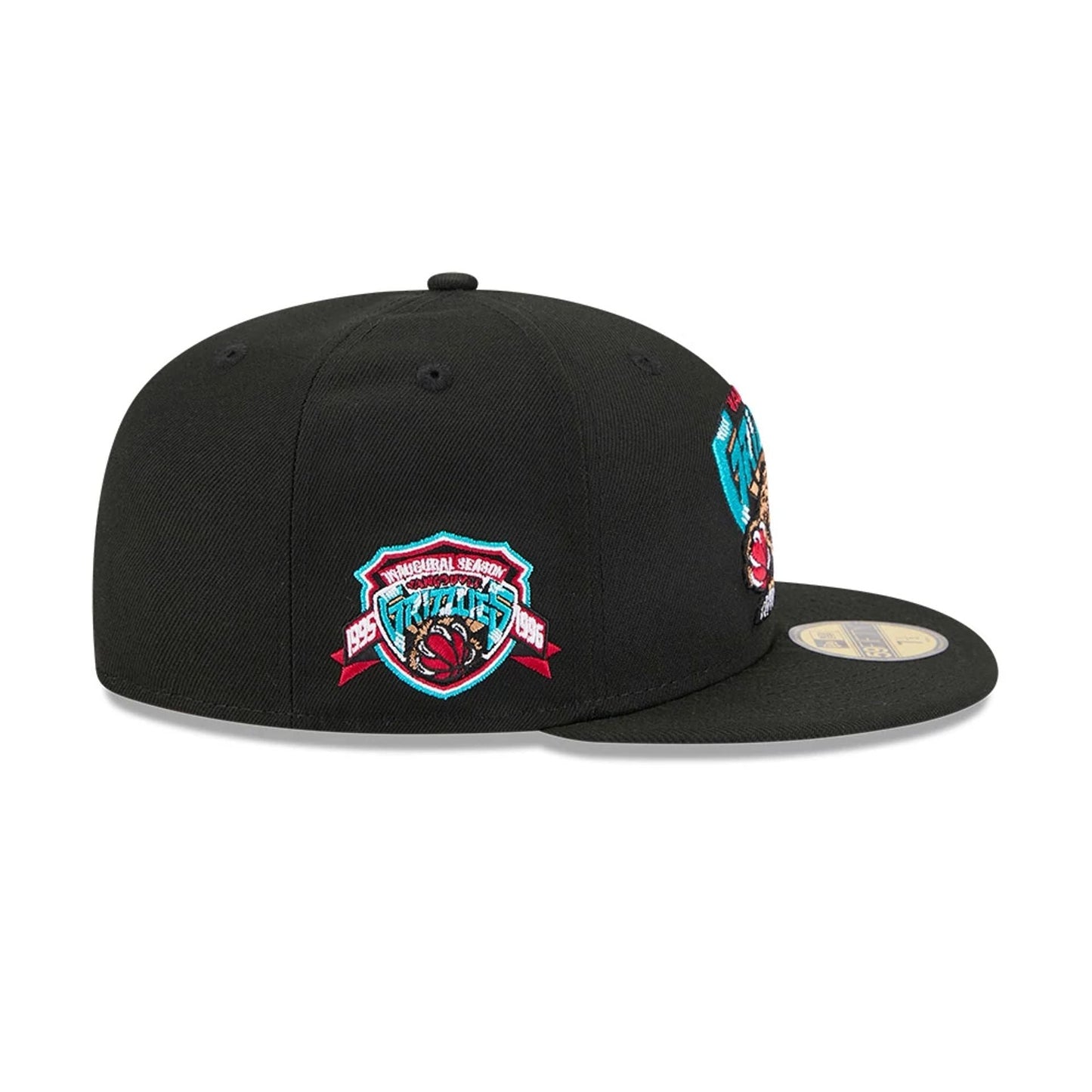Pictured is this NBA Hardwood Classic Vancouver Grizzlies 59FIFTY Fitted cap in black. 5