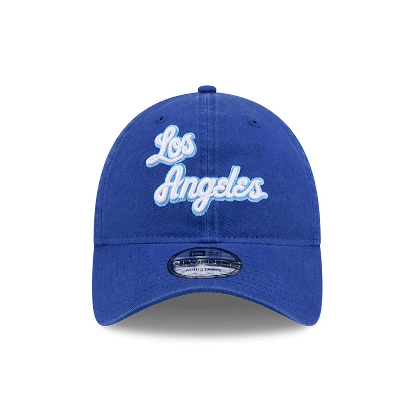 Pictured is this NBA Hardwood Classic LA Lakers 9TWENTY cap in blue. 2