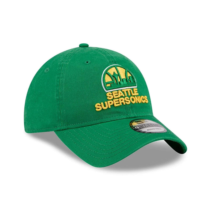 Pictured is this NBA Hardwood Classic Seattle Supersonics 9TWENTY cap in green. 3