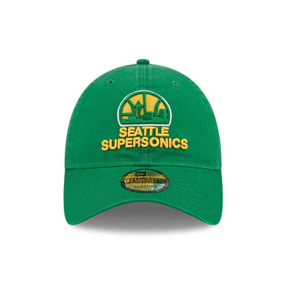 Pictured is this NBA Hardwood Classic Seattle Supersonics 9TWENTY cap in green. 2