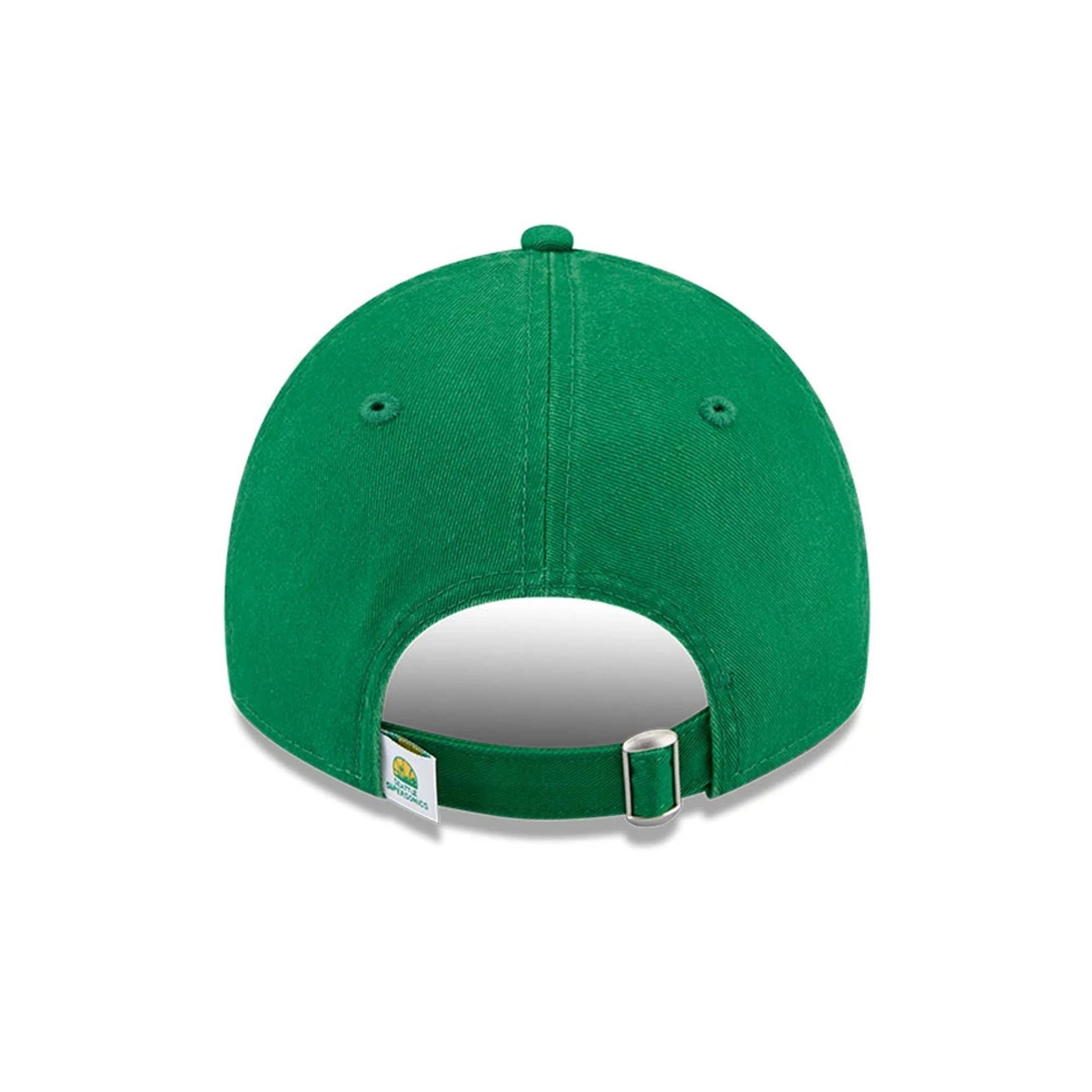 Pictured is this NBA Hardwood Classic Seattle Supersonics 9TWENTY cap in green. 4