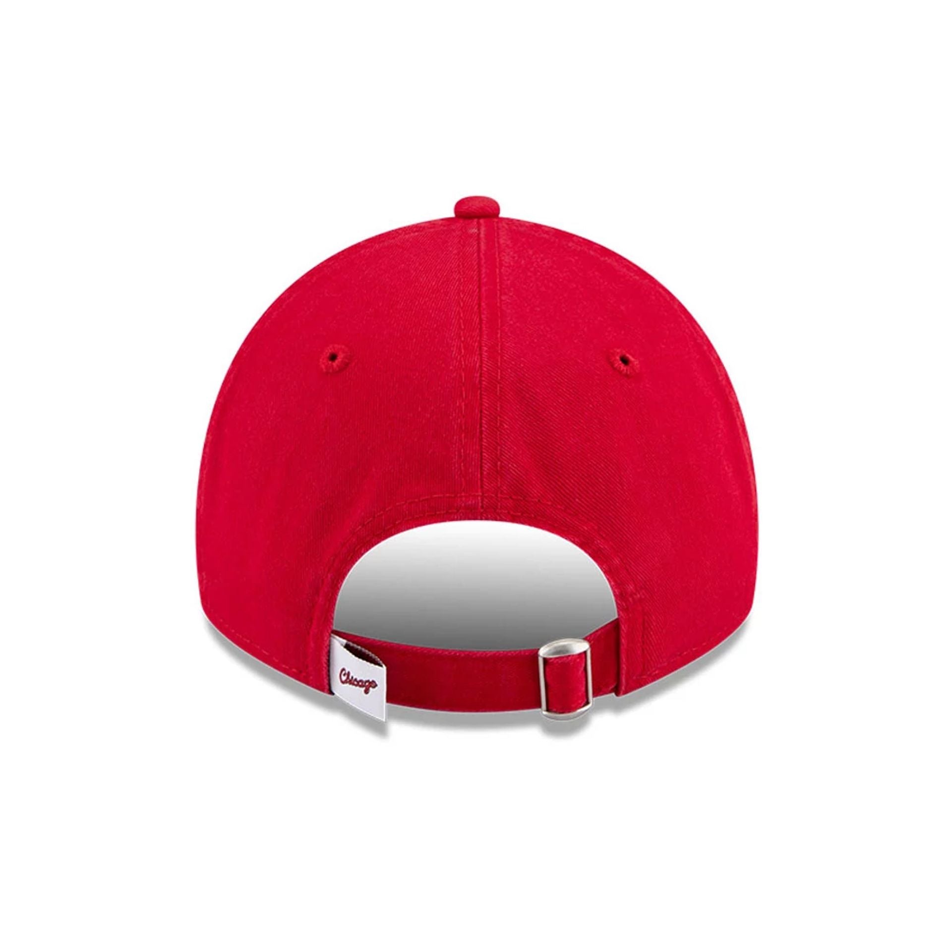 Pictured is this NBA Hardwood Classic Chicago Bulls 9TWENTY cap in red. 4