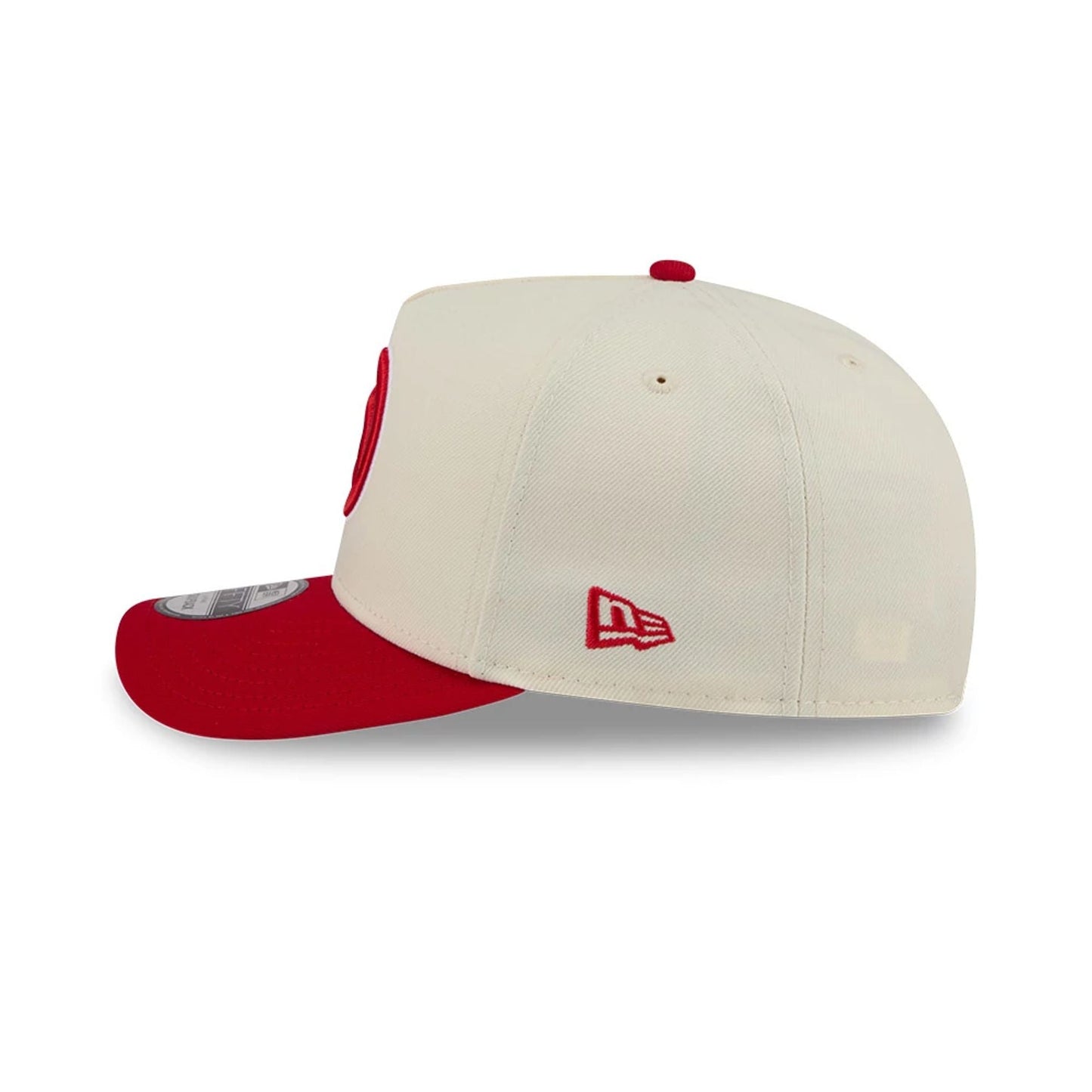 Pictured is this NBA Hardwood Classic Atlanta Hawks 9FIFTY A-Frame Snapback cap in red. 6