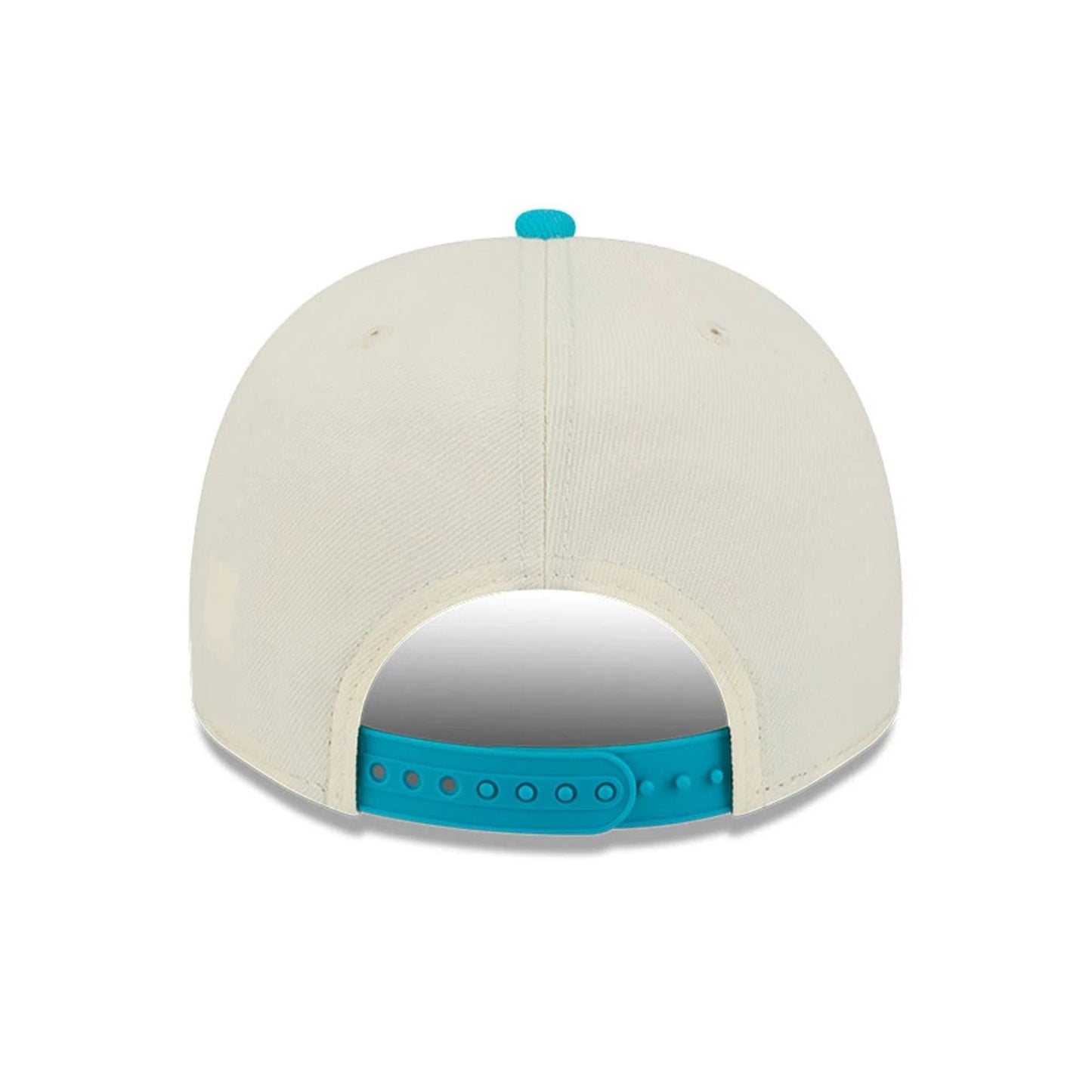 Pictured is this NBA Hardwood Classic Charlotte Hornets 9FIFTY A-Frame Snapback cap in turquoise. 7