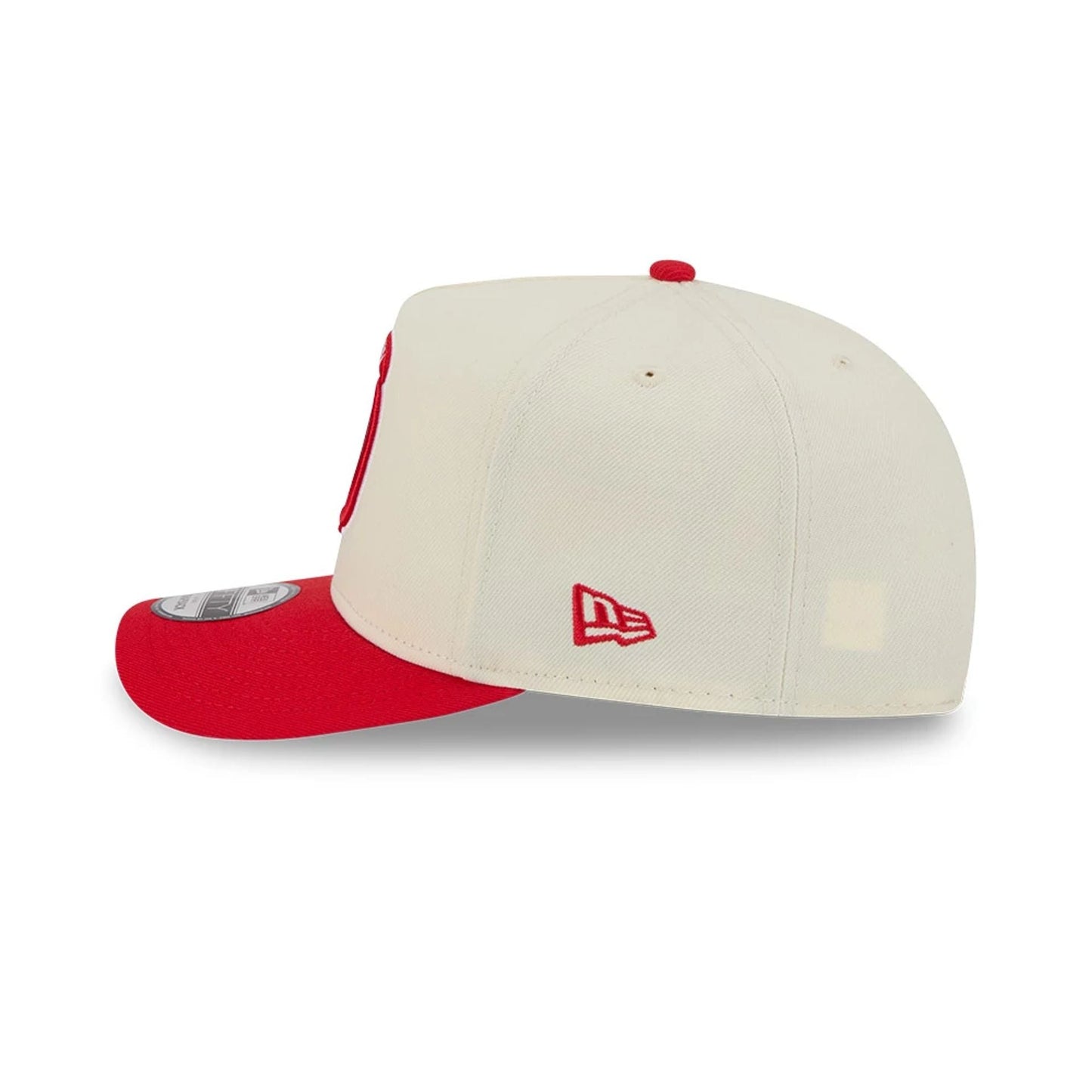 Pictured is this NBA Hardwood Classic Houston Rockets 9FIFTY A-Frame Snapback cap in red. 6