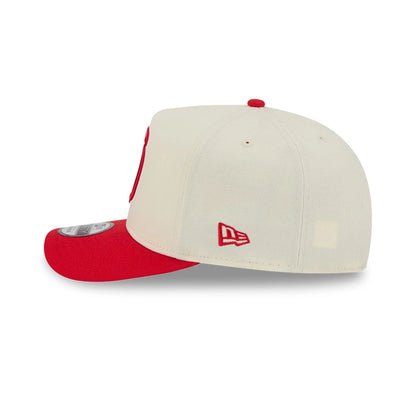 Pictured is this NBA Hardwood Classic Houston Rockets 9FIFTY A-Frame Snapback cap in red. 6