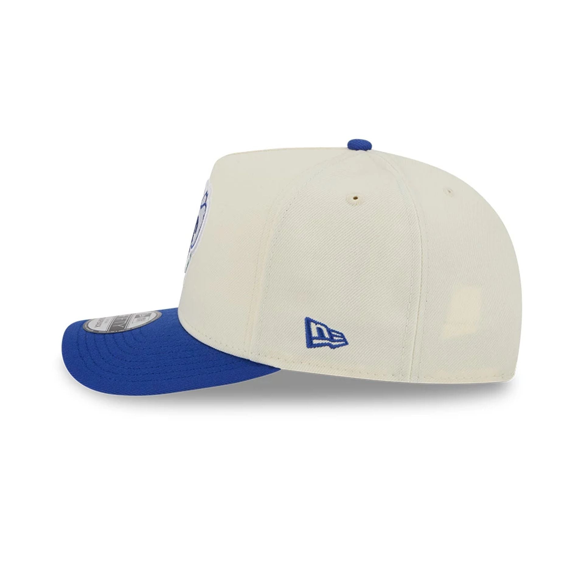Pictured is this NBA Hardwood Classic Dallas Mavericks 9FIFTY A-Frame Snapback cap in blue. 6