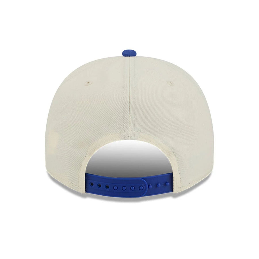 Pictured is this NBA Hardwood Classic Dallas Mavericks 9FIFTY A-Frame Snapback cap in blue. 7