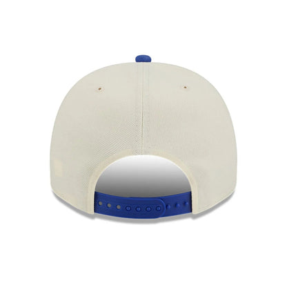 Pictured is this NBA Hardwood Classic Philadelphia 76ers 9FIFTY A-Frame Snapback cap in blue. 7