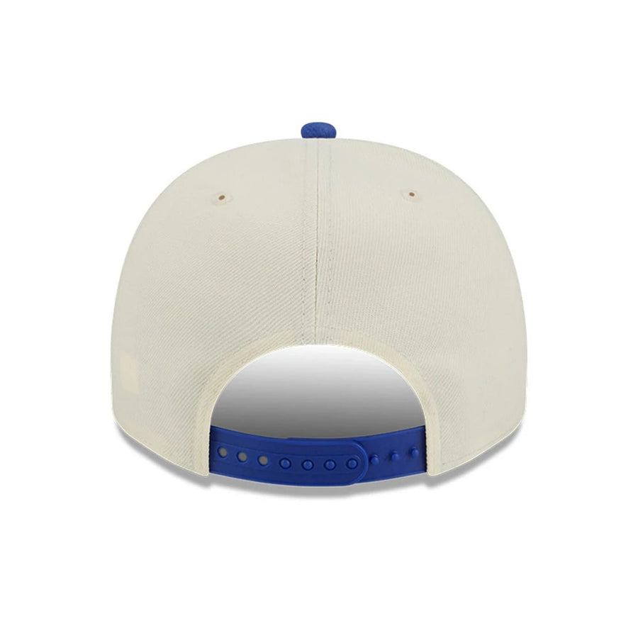 Pictured is this NBA Hardwood Classic Philadelphia 76ers 9FIFTY A-Frame Snapback cap in blue. 7
