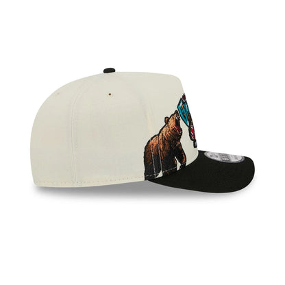 Pictured is this NBA Hardwood Classic Vancouver Grizzlies 9FIFTY A-Frame Snapback cap in black. 6