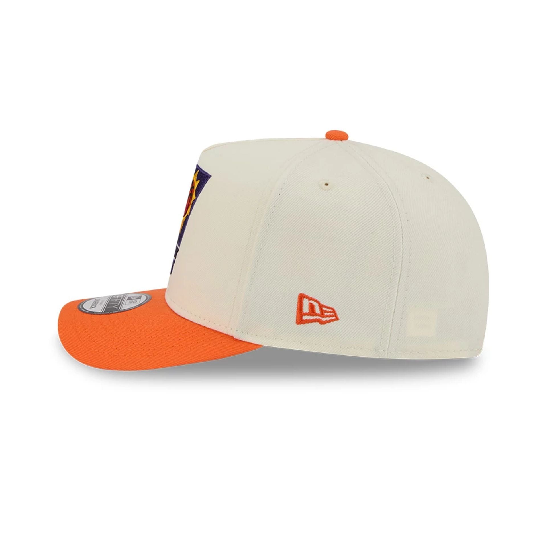 Pictured is this NBA Hardwood Classic Phoenix Suns 9FIFTY A-Frame Snapback cap in orange. 6