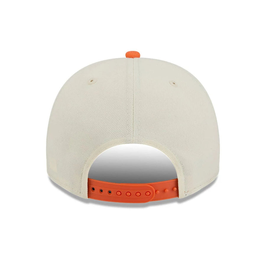 Pictured is this NBA Hardwood Classic Phoenix Suns 9FIFTY A-Frame Snapback cap in orange. 7