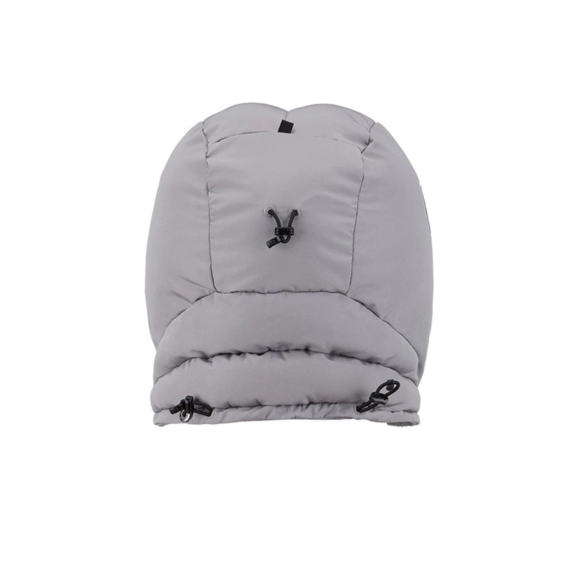 Pictured is this NFL Puffer Helmet Las Vegas Raiders Trapper hat in Grey. 5