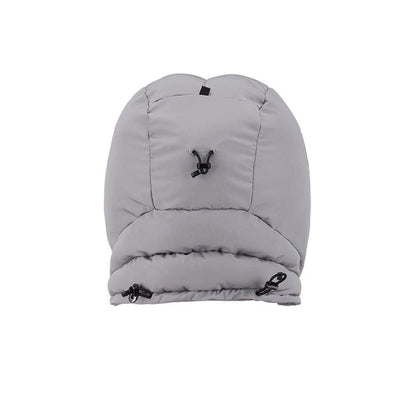 Pictured is this NFL Puffer Helmet Las Vegas Raiders Trapper hat in Grey. 5