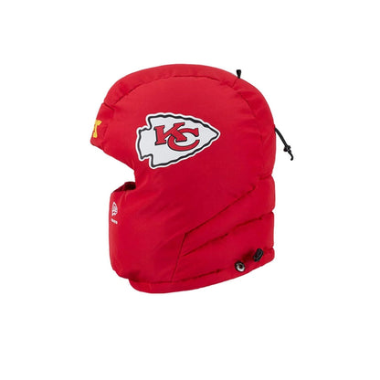Pictured is this NFL Puffer Helmet Kansas City Chiefs Trapper hat in red. 4