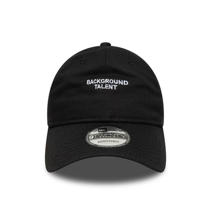 This is a  New Era Slogan Background Talent Black 9TWENTY Adjustable Cap 2