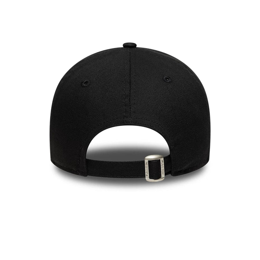 This is a  New Era Slogan Demure Black 9TWENTY Adjustable Cap 6