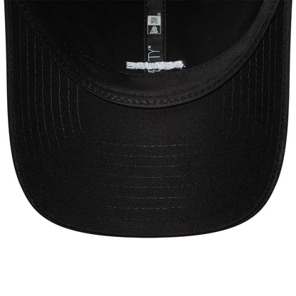 This is a  New Era Slogan Demure Black 9TWENTY Adjustable Cap 7