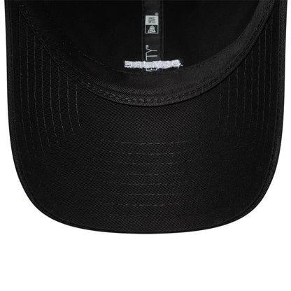 This is a  New Era Slogan Demure Black 9TWENTY Adjustable Cap 7