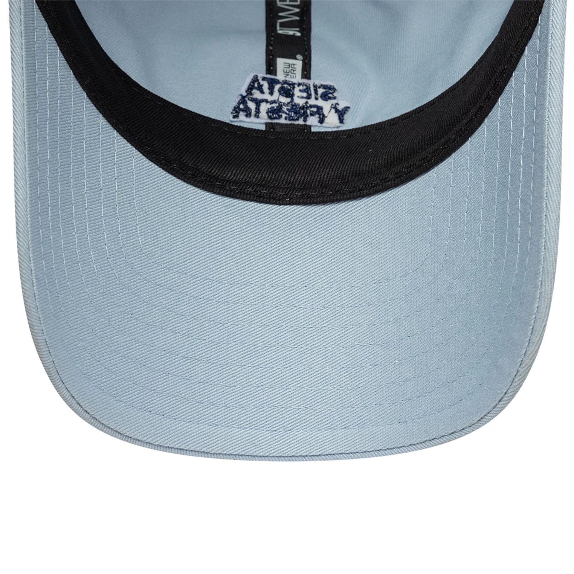 This is a  New Era Slogan Siesta Y Fiesta Pastel Blue 9TWENTY Adjustable Cap 7