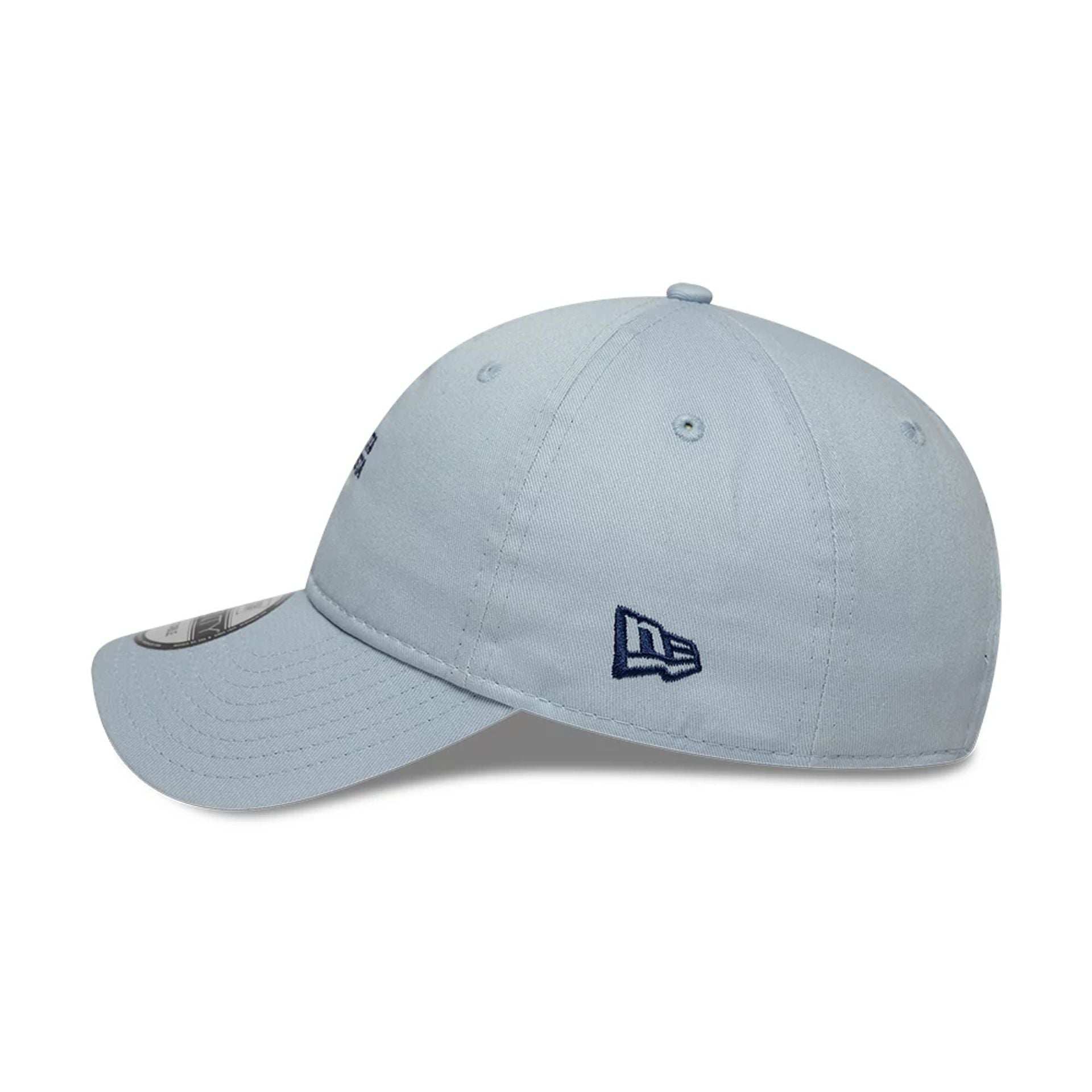 This is a  New Era Slogan Siesta Y Fiesta Pastel Blue 9TWENTY Adjustable Cap 4