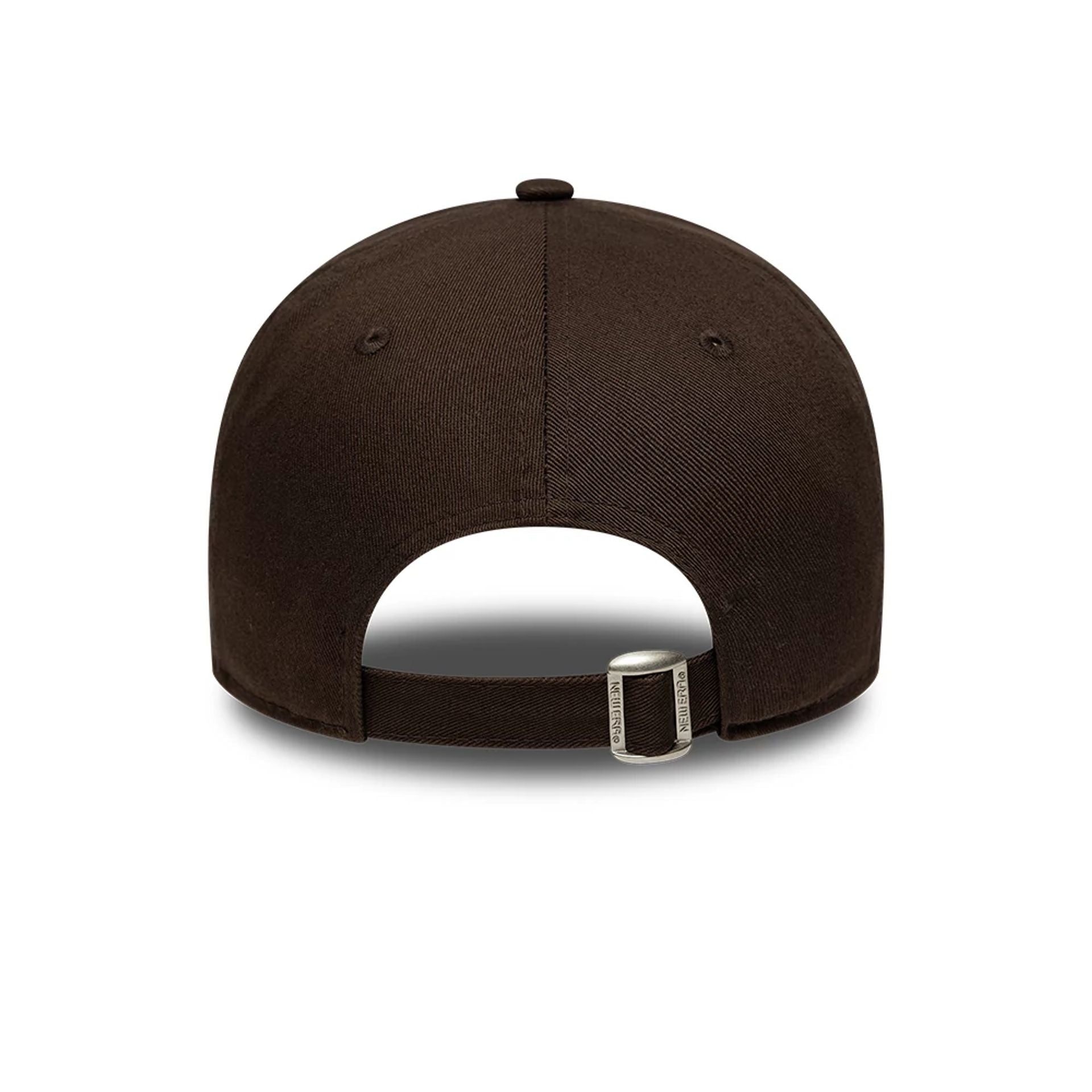 This is a  New Era Slogan Espresso Dark Brown 9TWENTY Adjustable Cap 6