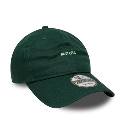 This is a  New Era Slogan Matcha Dark Green 9TWENTY Adjustable Cap 3