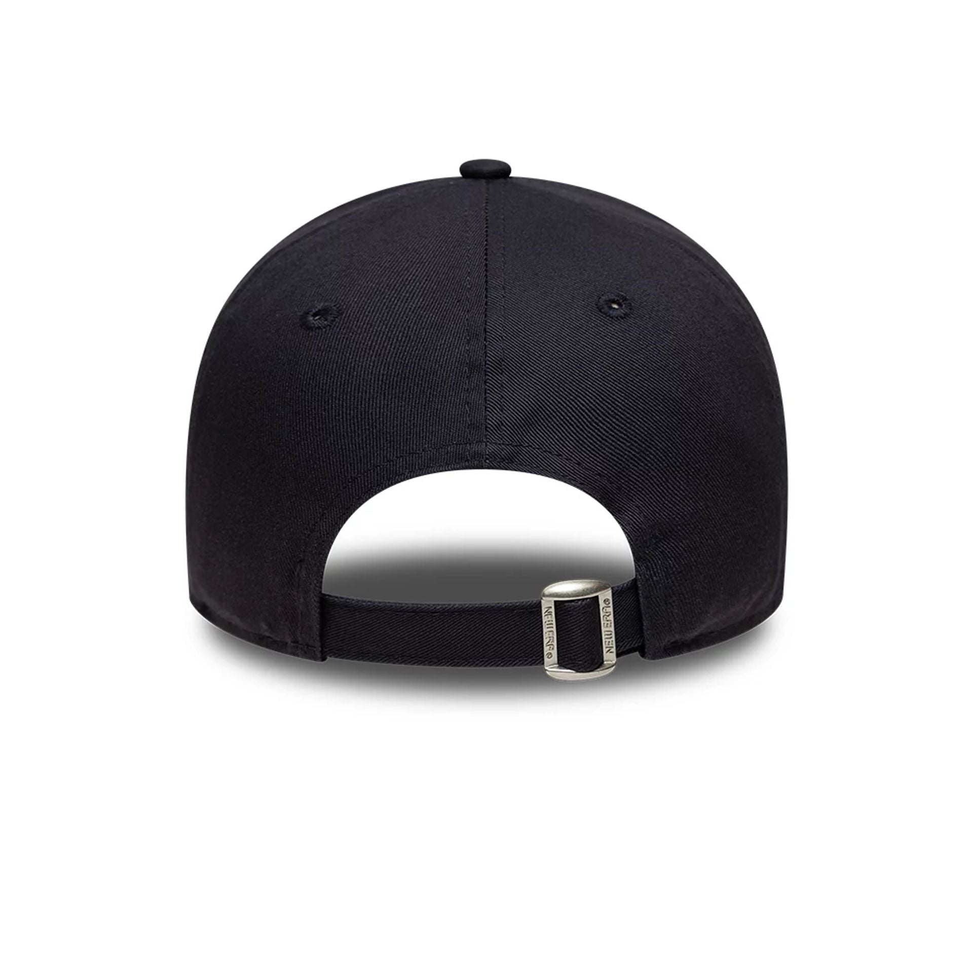 This is a  New Era Slogan Aime Moi Navy 9TWENTY Adjustable Cap 6