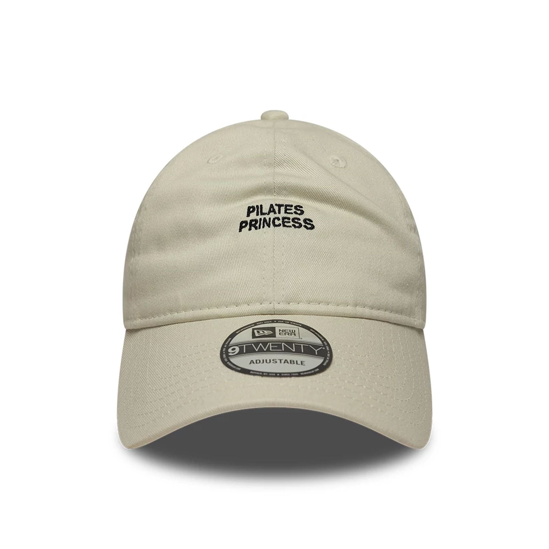 This is a  New Era Slogan Pilates Princess Light Beige 9TWENTY Adjustable Cap 2
