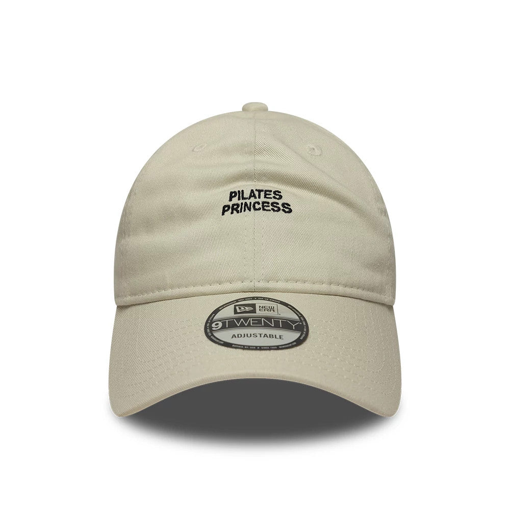 This is a  New Era Slogan Pilates Princess Light Beige 9TWENTY Adjustable Cap 2