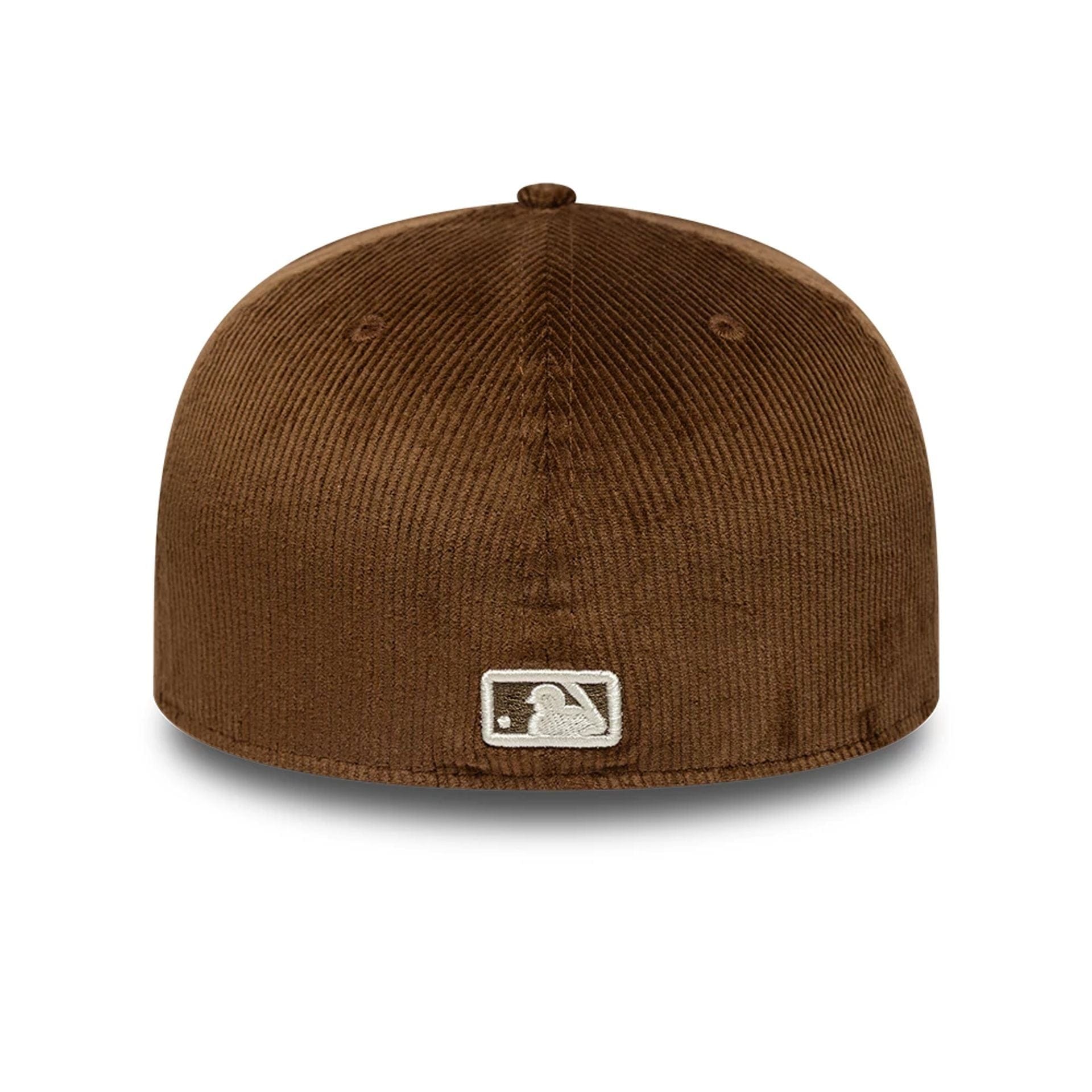 This is a Atlanta Braves MLB Cord Dark Brown 59FIFTY Fitted Cap 4