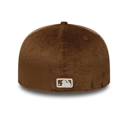 This is a Atlanta Braves MLB Cord Dark Brown 59FIFTY Fitted Cap 4
