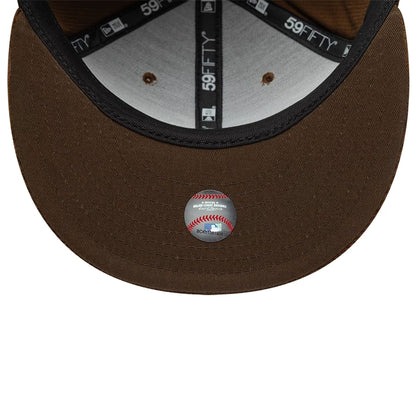 This is a Atlanta Braves MLB Cord Dark Brown 59FIFTY Fitted Cap 7
