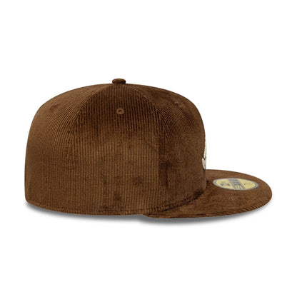 This is a Atlanta Braves MLB Cord Dark Brown 59FIFTY Fitted Cap 6